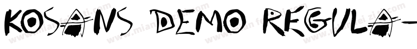 Kosans DEMO Regula字体转换